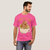 Cappyccino Capybara Kaffee T-Shirt (Vorne ganz)
