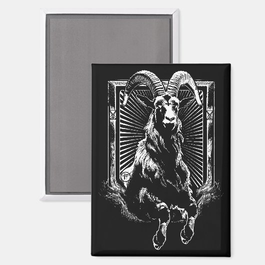Capra Diaboli Magnet (Vorderseite/Rückseite)