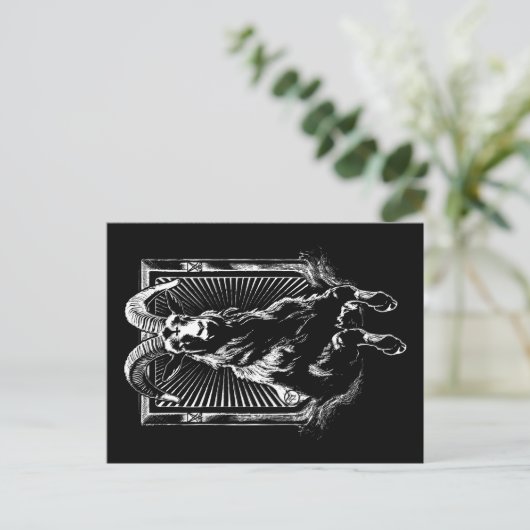 Capra Diaboli Postkarte (Stehend Vorderseite)