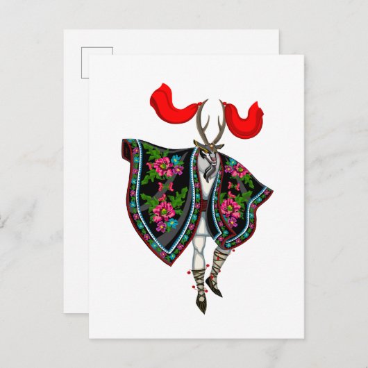 Capra Postkarte (Vorne/Hinten)