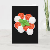 Caprese Morzarella Tomato Gemüse Koch Karte (Vorderseite)