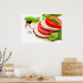 Caprese Salad Tomaten- und Mozzarella-Scheiben Poster (Küche)