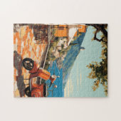 Capri Amalfi Küste Italien Vintag Puzzle (Horizontal)