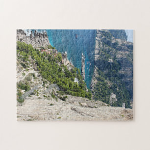 Capri aus der Höhe: Küste und türkisfarbenes Meer  Puzzle