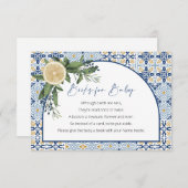 Capri Baby Dusche, Citrus Italienisch, Bücher für  Begleitkarte (Vorne/Hinten)