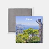 Capri-Bergsicht Magnet (Vorderseite/Rückseite)