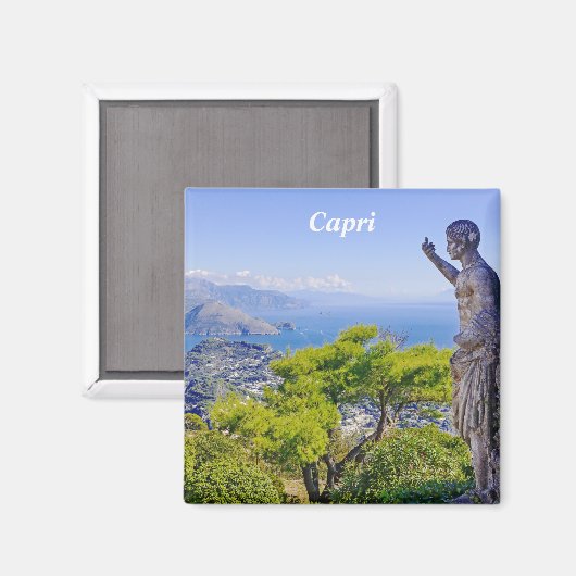 Capri-Bergsicht Magnet (Vorderseite/Rückseite)