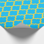 Capri Blue Ananas Yellow Marokkaner #4 Geschenkpapier (Ecke)
