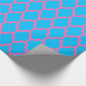 Capri Blue Hot Pink Marokkanisch #4 Geschenkpapier (Ecke)
