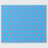 Capri Blue Hot Pink Marokkanisch #4 Geschenkpapier (Flach)