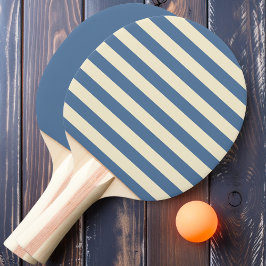 Capri Blue Polo Streifen und Solid Tischtennis Schläger