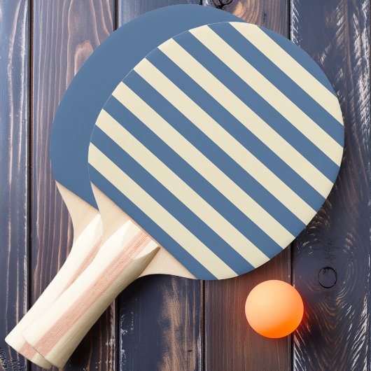 Capri Blue Polo Streifen und Solid Tischtennis Schläger
