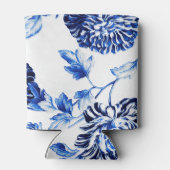 Capri Blue Vintag Botanischer Blumenstrauß Nr. 2 Dosenkühler (Rückseite)