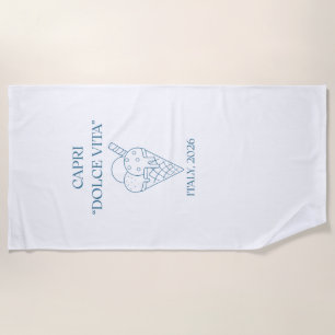 Capri Dolce Vita Italien 2026 Vintage Strandtuch