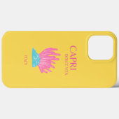 Capri Dolce Vita, Travel Art, Gelb Case-Mate iPhone Hülle (Rückseite (Horizontal))