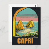 Capri durch den Arc Postkarte (Vorne/Hinten)