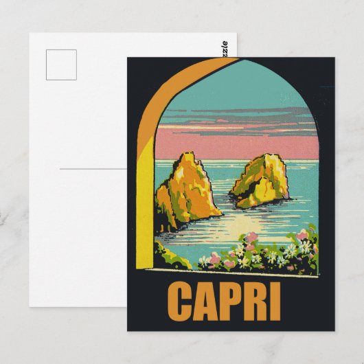 Capri durch den Arc Postkarte (Vorne/Hinten)