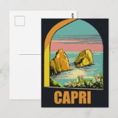 Capri durch den Bogen Postkarte (Vorne/Hinten)