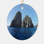 Capri Faraglion schaukelt Italien Keramik Ornament (Links)