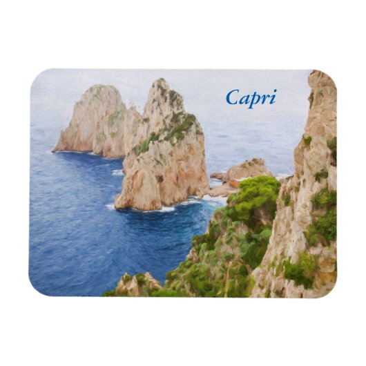 Capri Faraglioni Rocks Magnet (Horizontal)