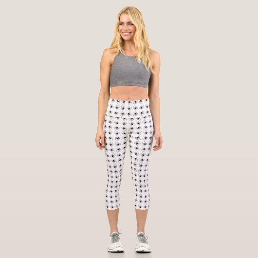Capri - Halloween Spiders Leggings (Vorderseite)