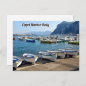 Capri Harbour Italien Postkarte (Vorne/Hinten)