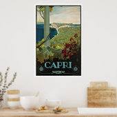 Capri Italia Italien Vintage Travel Poster (Küche)
