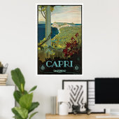 Capri Italia Italien Vintage Travel Poster (Heimbüro)