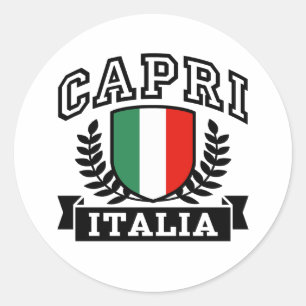 Capri Italia Runder Aufkleber