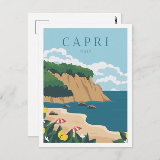 Capri Italien Berühmte Sehenswürdigkeiten Postkarte (Vorne/Hinten)