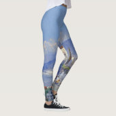 Capri Italien Blumen-Ozean ganz über Leggings (Rechts)