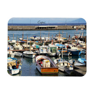 Capri, Italien, Boote, Marina, Fotografie, Magnet