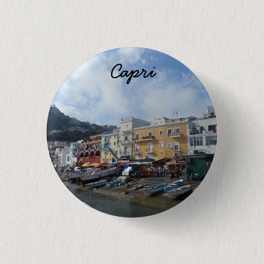 Capri, Italien Button (Vorderseite)
