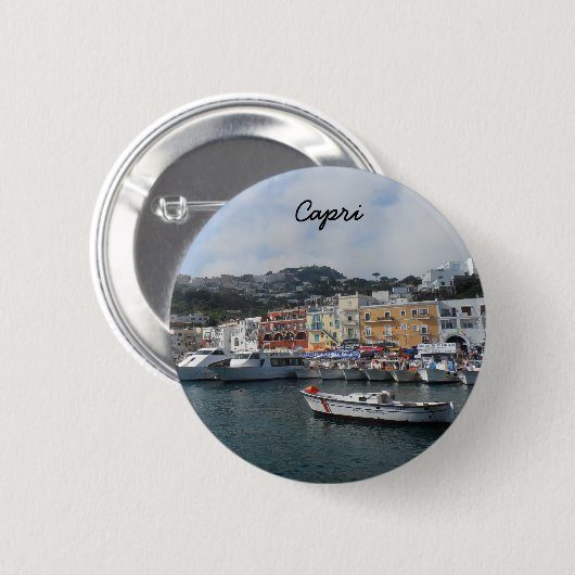Capri, Italien Button (Vorne & Hinten)