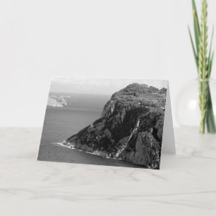 Capri, Italien in Schwarzem u. Weiß Karte