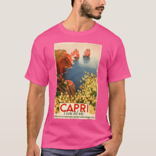Capri Italien Insel der Sonne Vintag Art Deco Tra T-Shirt