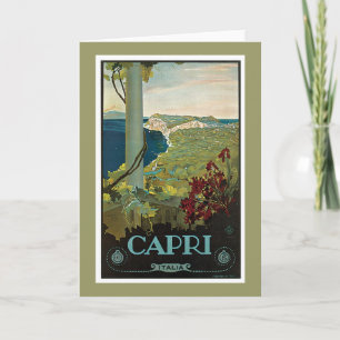 Capri Italien Italien Vintage Karte
