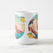 Capri Italien Lemons Mittelmeerinsel Retro Kaffeetasse (Mittel)
