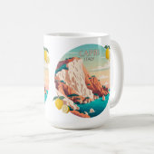 Capri Italien Lemons Mittelmeerinsel Retro Kaffeetasse (VorderseiteRechts)