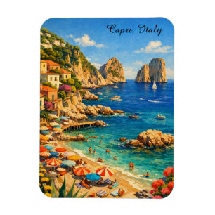 Capri Italien Magnet – Vintage Marina Piccola Stra