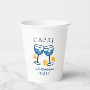 Capri-Italien-Party Pappbecher