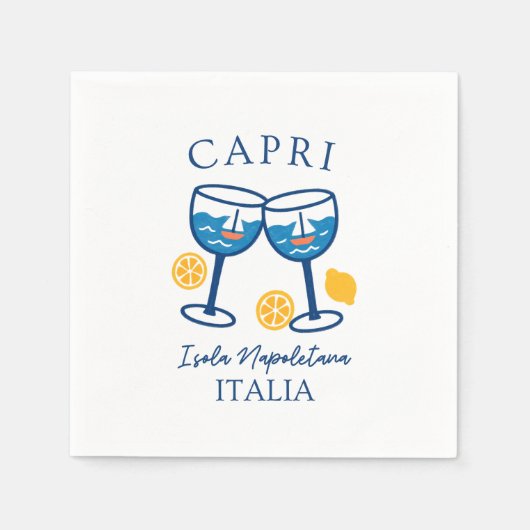 Capri-Italien-Party Serviette (Vorderseite)