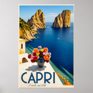 Capri, Italien Poster