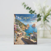 Capri Italien Postkarte (Stehend Vorderseite)