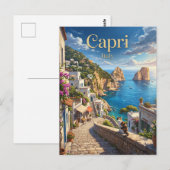 Capri Italien Postkarte (Vorne/Hinten)