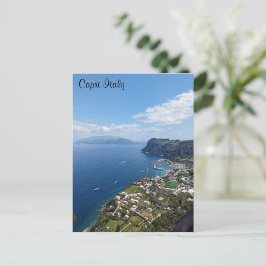 Capri Italien Postkarte (Stehend Vorderseite)