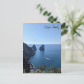 Capri Italien Postkarte (Stehend Vorderseite)