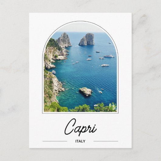 Capri Italien Postkarte (Vorderseite)