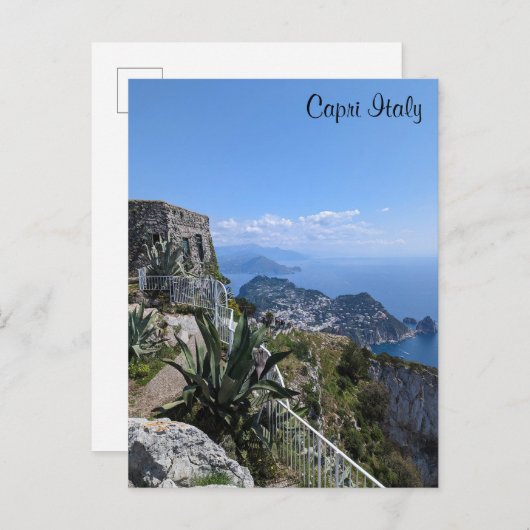 Capri Italien Postkarte (Vorne/Hinten)