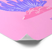 Capri, Italien, Preppy, Pink Poster (Ecke)